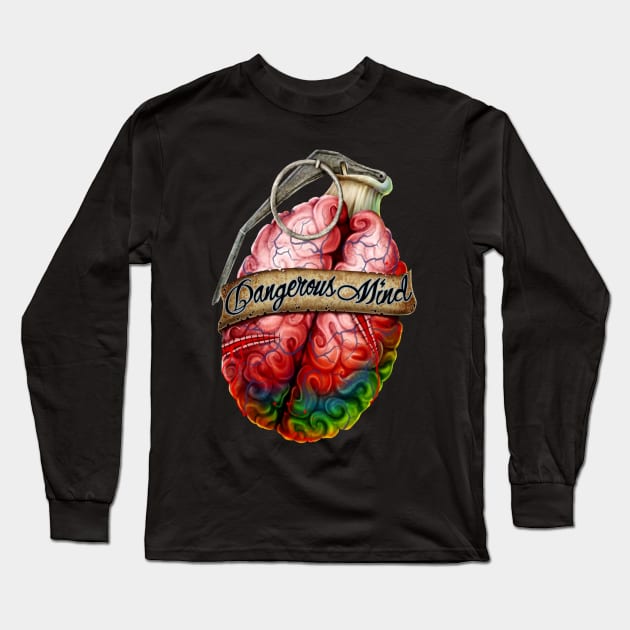 Dangerous mind Long Sleeve T-Shirt by NerdsbyLeo